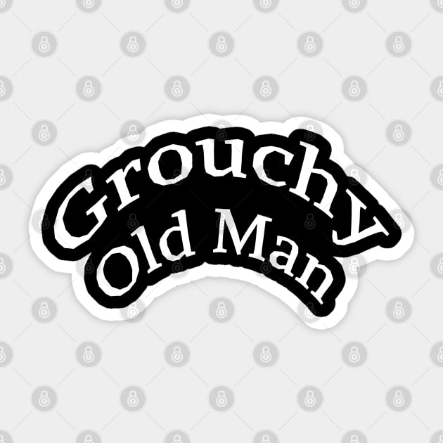 Grouchy Old Man Sticker by Comic Dzyns
